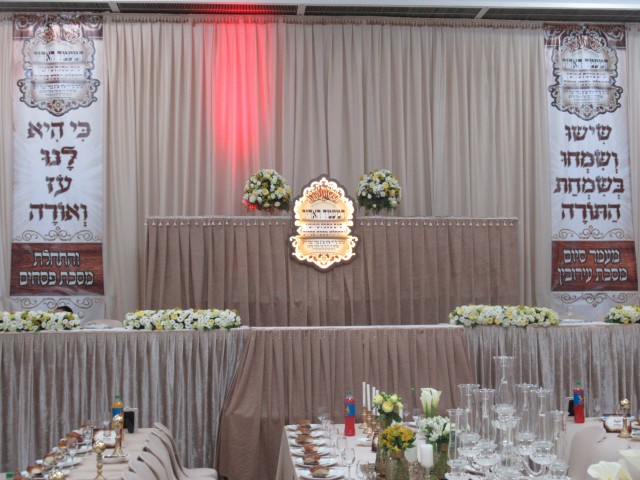 גב במה וחזית - קו נקי